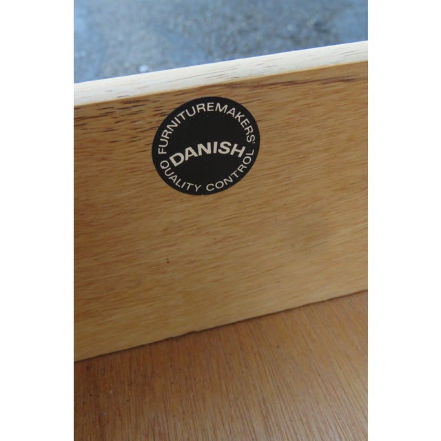 late 20th Century Komfort Danish Modern Large Nightstands End Bedside Tables a Pair For Sale - Image 9 of 18