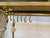 Metal Handcrafted Vintage Solid Brass Hanging Pot Rack For Sale - Image 7 of 12