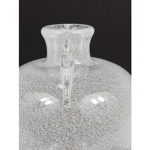 Pulegoso Bubble Vase with Handles from Seguso Vetri Darte, Murano, Italy, 1950s For Sale - Image 8 of 17