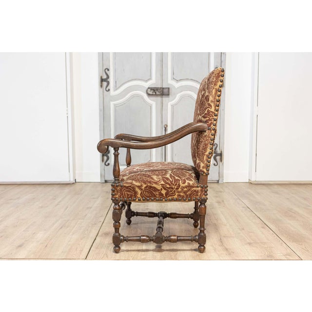 Baroque Two Pairs of 20th Century French Arm Chairs For Sale - Image 3 of 12