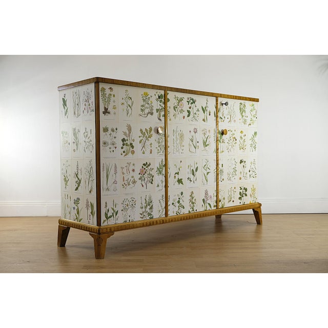Modern Swedish Cabinet Nordens Floraby C.A.M Lindman in the style of Josef Frank, 1940s For Sale - Image 6 of 11