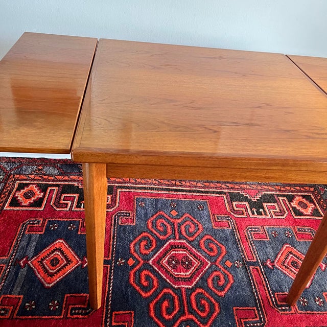 The BRDR Furbo square dining table /Game table is versatile Danish Teak piece designed for small spaces. Approx 33.5" x...