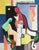 A 1950 oil on canvas Cubist style painting by the American artist John Eddy Hutchins (born 1891). This vibrant piece...