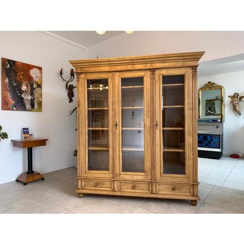 Rustic Display Cabinet in Natural Wood For Sale - Image 6 of 18