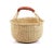 Beige Medium African Basket | Bolga Basket | Ghana Basket | Storage |Market Basket | Picnic |Woven Basket |Plant Pot |Magazine Basket | Harvest Basket For Sale - Image 8 of 9