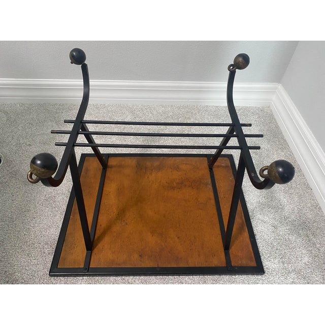 1950s French Ceramic Fish Tile Side Table & Magazine Rack For Sale In Tampa - Image 6 of 7