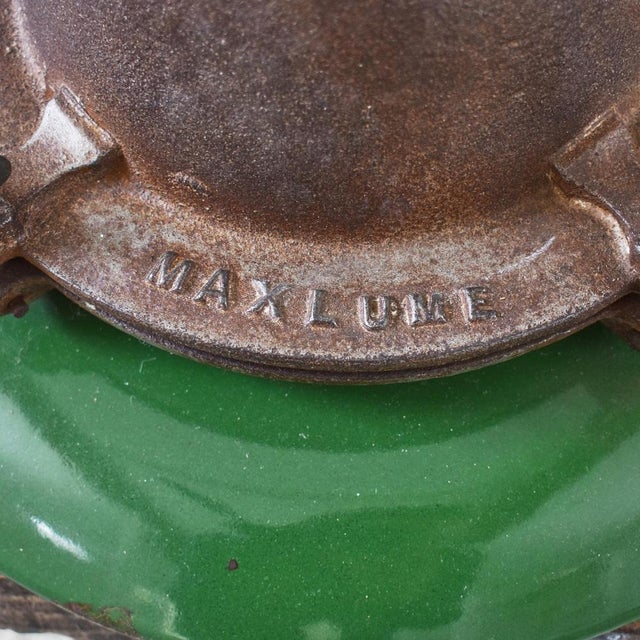 Industrial Industrial Cast Enamel Pendant Light from Maxlume, 1950s For Sale - Image 3 of 7