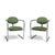 Space Age Chairs with Green Upholstery, 1970s, Set of 2 For Sale - Image 10 of 10
