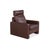 Modern Conseta Leather Armchair in Brown Coffee Mahogany with Headrest by COR For Sale - Image 3 of 13
