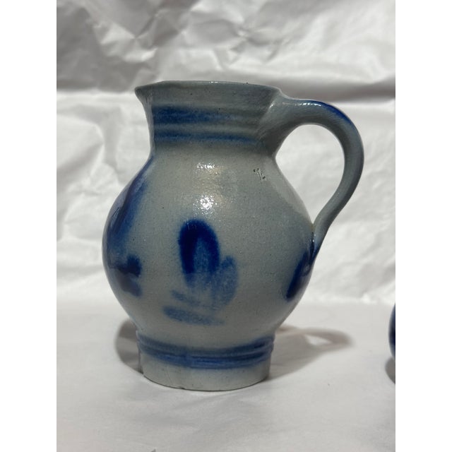 Vintage Westerwald Wertarbeit Salt-Glaze Cruet Set- 8 Pieces For Sale - Image 4 of 12