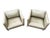Tan Pair Milo Baughman Thayer Coggin 989-103 T-Back Chrome Leather Cube Chairs For Sale - Image 8 of 18