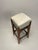 Mid-Century Italian Wooden Stool with Velvet Seat, 1950s For Sale - Image 4 of 7