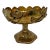 Vintage Brass Art Nouveau Pedestal Bowl For Sale