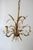 Vintage Metal Chandelier Lamp with Ears of Wheat attributed to Kogl Hans, 1970s For Sale - Image 6 of 6