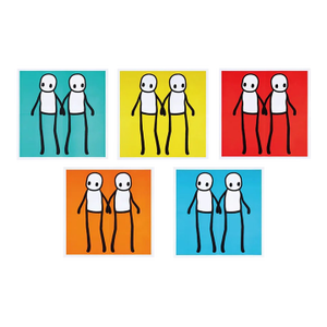 Stik, Full Set of Holding Hands Prints, 2020