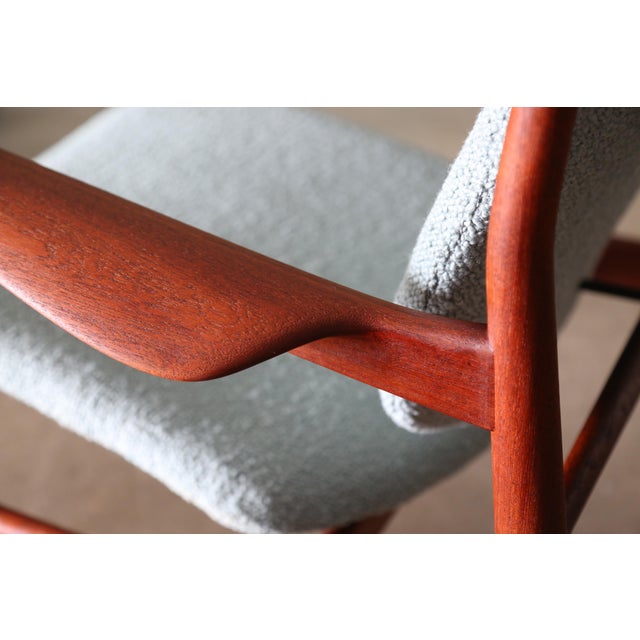 Wood 1950s Early Teak France Lounge Chair No. 136 Designed by Finn Juhl for France and Daverkosen For Sale - Image 7 of 12