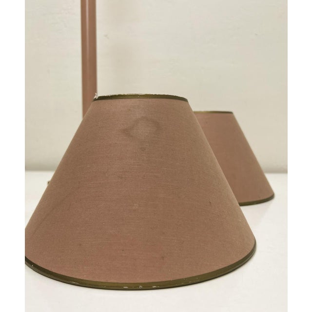 Goldenrod Vintage Brass and Rose Steel Table Lamps from Kullmann, the Netherlands, 1970s, Set of 2 For Sale - Image 8 of 13