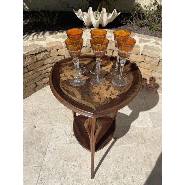 Orange Roemer Glasses Harcourt Model from Maison Baccarat, Set of 6 For Sale - Image 9 of 10