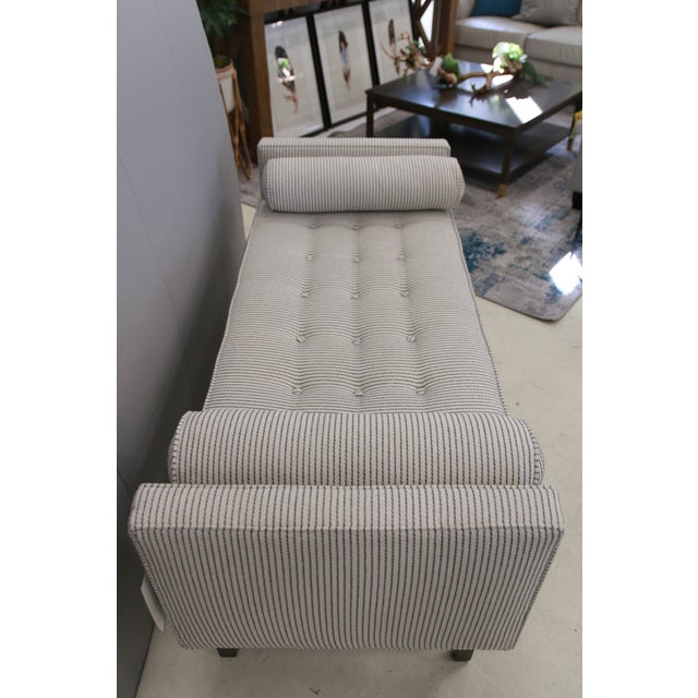 Modern Ludwig Contemporary Light Gray Bench For Sale - Image 3 of 8