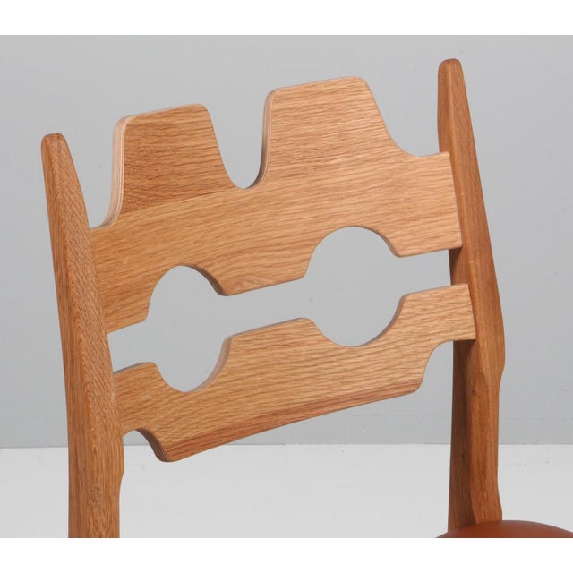 Model Razoblade Oak Dining Chair attributed to Henning Kjærnulf, Denmark, 2023 For Sale - Image 3 of 8