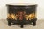 A gorgeous Neoclassical style oval metal toleware box, chest, or bin with lid on stand By Maitland Smith Philippines, Late...