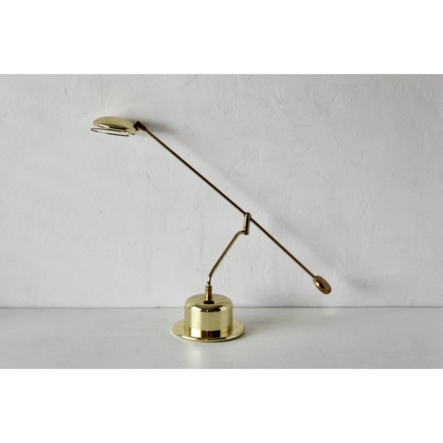 Bankamp Leuchten G Style Large Brass Metal Swing Arm Table Light Vintage For Sale - Image 11 of 18