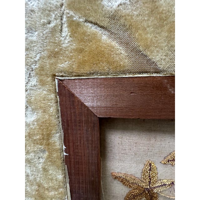 Textile Antique Victorian Embroidered Chinoiserie Fire Screen For Sale - Image 7 of 18