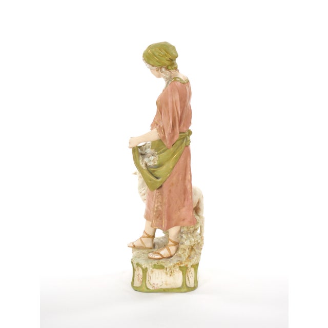Early 20th Century Early 20th Century Hand Painted / Gilt Decorated Porcelain Decorative Sculpture For Sale - Image 5 of 12
