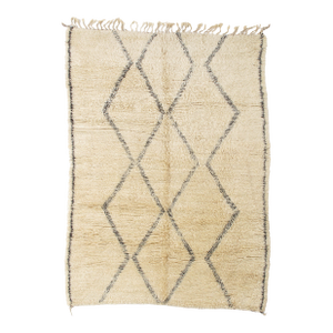 Vintage Moroccan Hand-Knotted Rug 5'6" X 7'6"