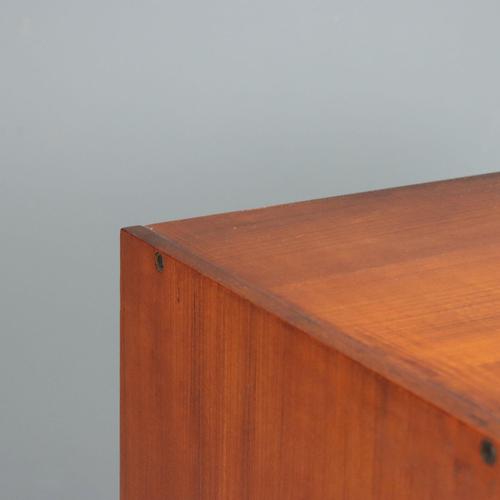 Mid 20th Century Vintage Teak Cabinet with Brass Handles, 1960s For Sale - Image 5 of 11