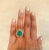 Emerald Sapphire Diamond Yellow Gold Cocktail Ring Size 7 For Sale In Los Angeles - Image 6 of 7