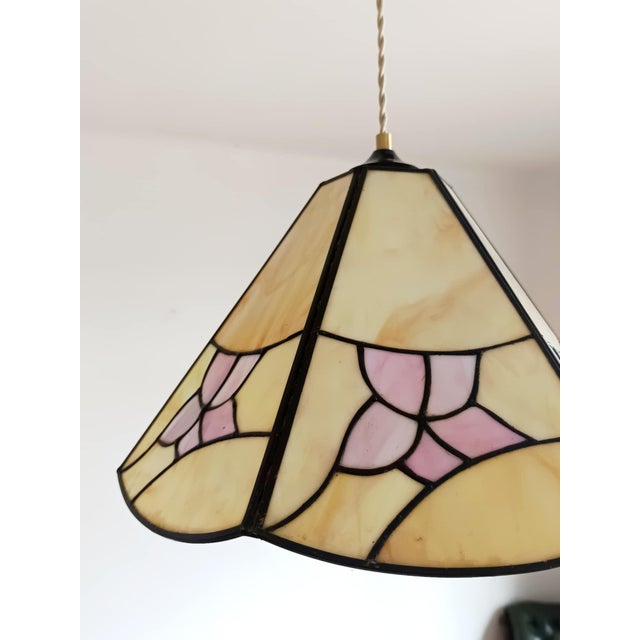 Vintage Art Deco Chandelier, 1940 For Sale - Image 6 of 11