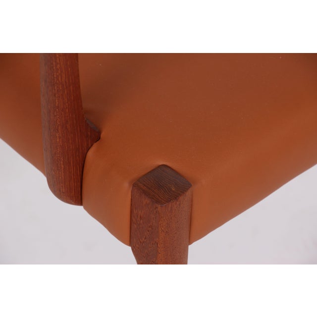 Armchair in Mahogany and Leather by Ole Wanscher for A. J. Iversen, Denmark, 1930s For Sale - Image 9 of 11