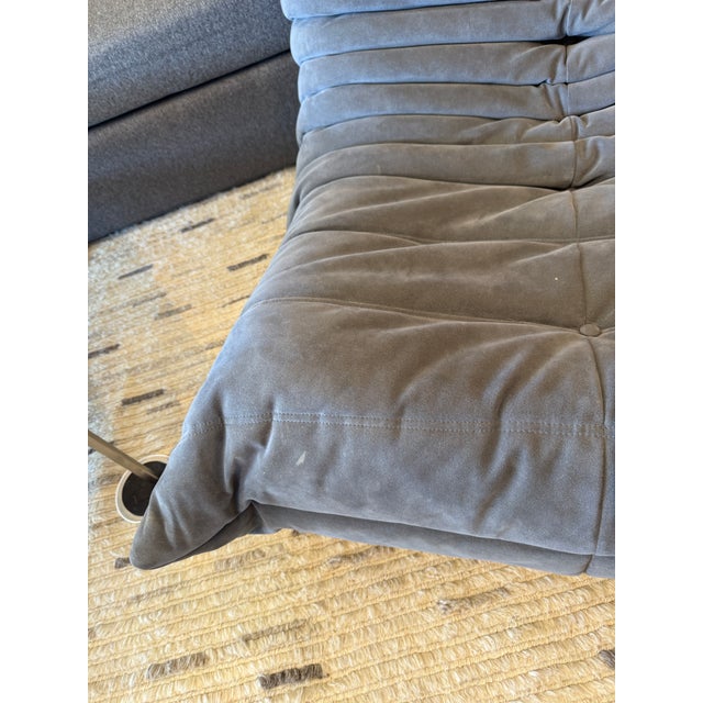Ligne Roset Michel Ducaroy for Ligne Roset Togo Loveseat, Alcantara Chic For Sale - Image 4 of 11