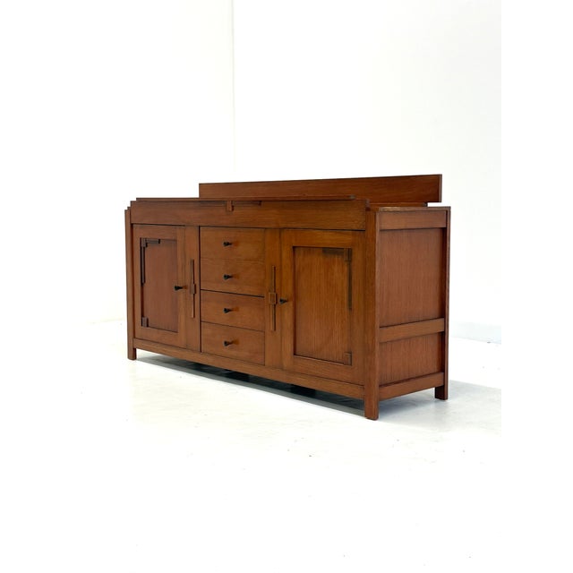 Art Deco Sideboard in Cherry Wood, 1950s For Sale - Image 11 of 17