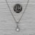 0.51ctw Igi Diamond Halo Pendant Necklace 14k White Gold Wheat Chain For Sale - Image 4 of 6
