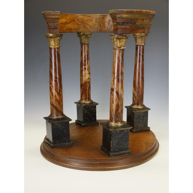French Artist, Grand Tour Architectural Model, 1880, Faux Marble For Sale - Image 3 of 17