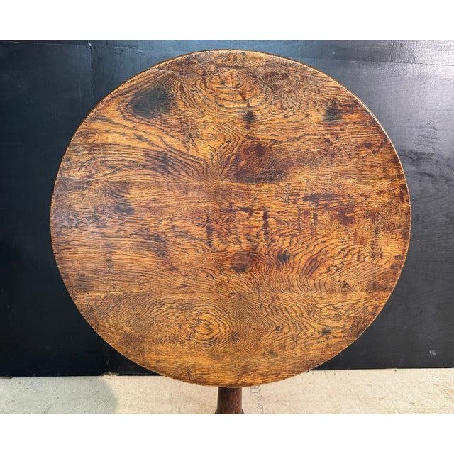 Georgian Oak Tilt-Top Table, 1800s For Sale - Image 9 of 12