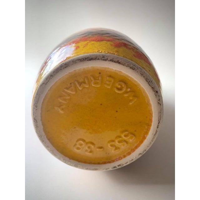 Bay Keramik West Germany Fat Lava Floor Vase by Bay Keramik For Sale - Image 4 of 5