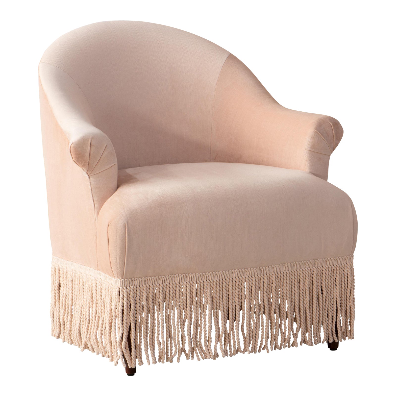 Fringe Chair in Titan Pink Champagne Chairish