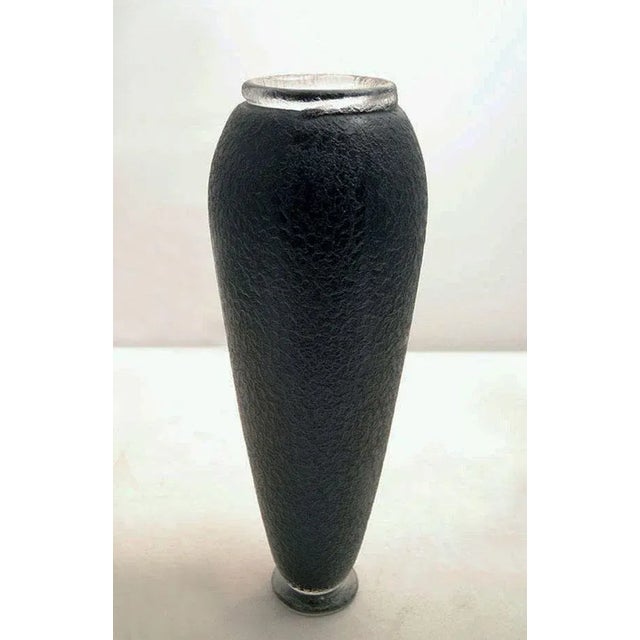 Flavio Poli Mid-Century Dark Amethyst Glass Vases by Flavio Poli for Seguso, Set of 2 For Sale - Image 4 of 9