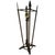 Verona Arrow Bronze Lamp With Crested Globe For Sale - Image 11 of 11