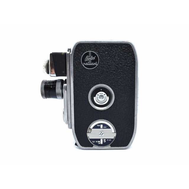 Mid 20th Century Paillard Bolex B8l 8mm Wind-Up Film Camera Made in Switzerland For Sale - Image 6 of 10