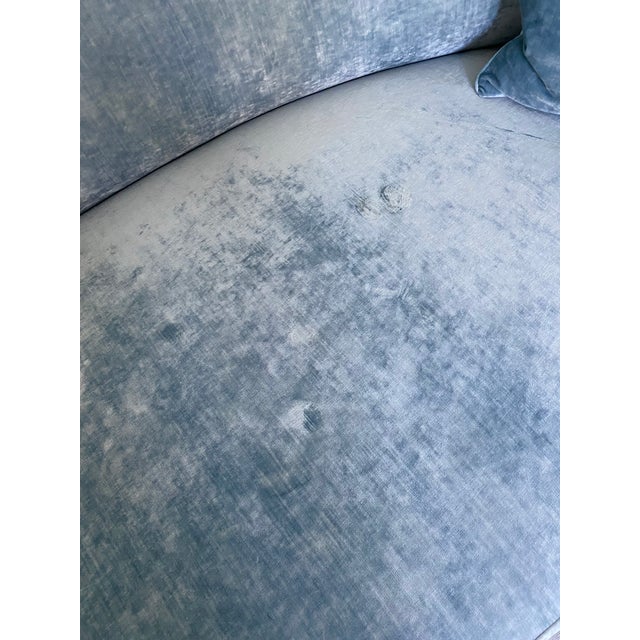 2020s Burton James Modern Curve Couch With Pillows For Sale - Image 5 of 13