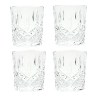 Waterford (Marquis) “Markham” 4 Crystal Double Old Fashioned Glasses For Sale