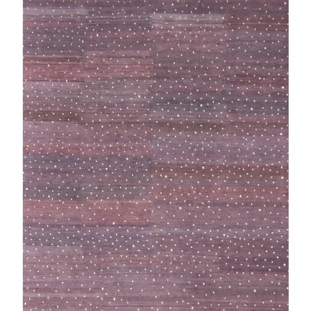 Tibetan Silk and Wool Modern Rug by Keivan Woven Arts, 8'10" x 12'1" Keivan Woven Arts / rug 19-0831, country of origin /...