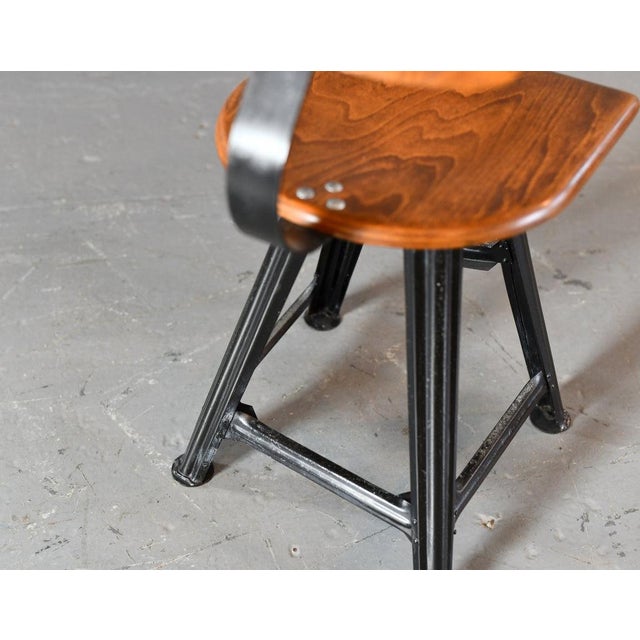 Brown Vintage Industrial Chair by WEW, 1930s For Sale - Image 8 of 12