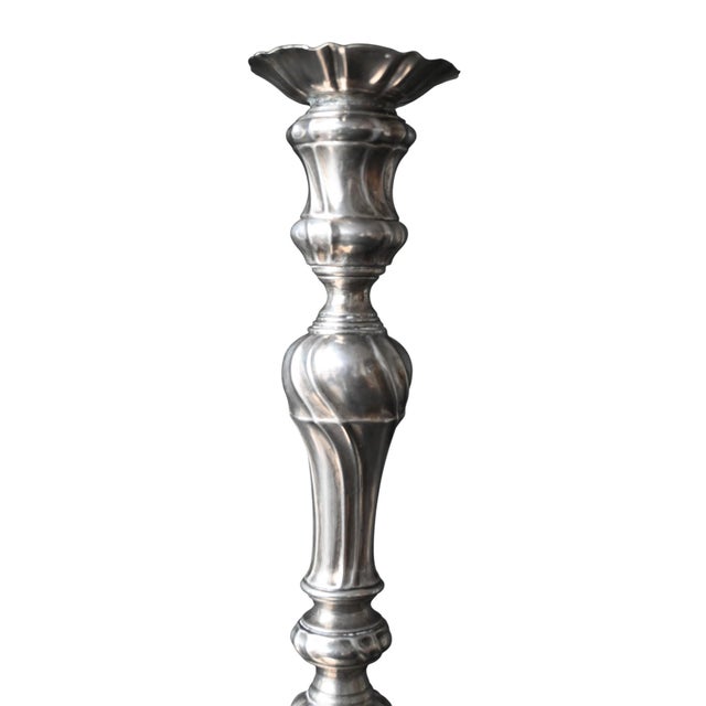 Silver Louis XV Silver Candlesticks from Mons, Bergen, Austria, 1780, Set of 2 For Sale - Image 8 of 10