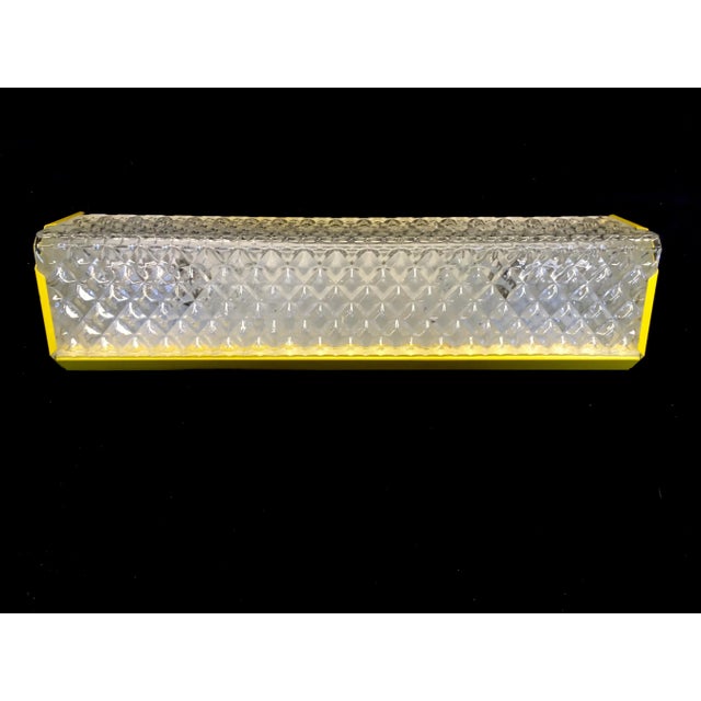 Mid-Century Italian Yellow Sconce, 1950s For Sale - Image 3 of 5
