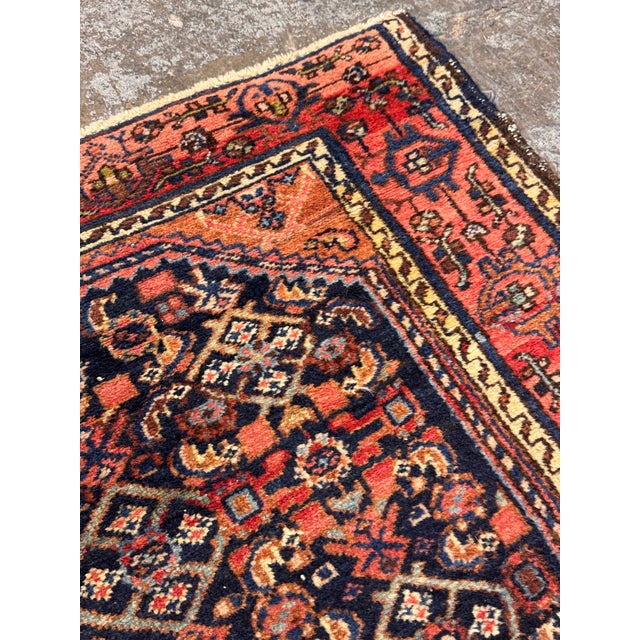 3 Ft 1 in × 4 Ft 4 in Persian Hand-Knotted Wool Accent Rug, Vintage For Sale - Image 4 of 12